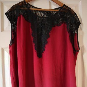 Vintage Forever 21 Lace Accent Tank Top